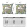 thumbnail image 2 of Fuzoiu Cute Farm Birds Print Square Pillow Cover,Hidden Zipper Design,Luxury Square Pillow Case, Throw Pillow,Couch Cushion-20"x20", 2 of 7