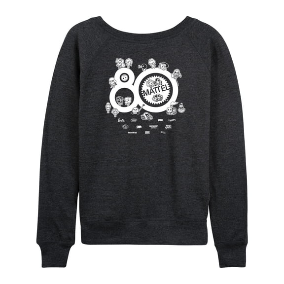 Mattel - 80Th Group - Women's French Terry Long Sleeve Shirt