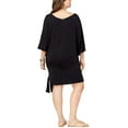 thumbnail image 2 of Michael Kors BLACK Plus Size Side-Tie Dress Cover-Up, US 3X, 2 of 2