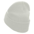 thumbnail image 2 of Foam Finger Embroidered 12 Inch Long Knitted Beanie - White OSFM, 2 of 5