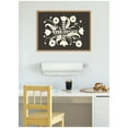thumbnail image 2 of Kate and Laurel Framed Canvas Wall Art Print Aurelia Black Cream 012 by Vicky Yorke, 24 x 18 Sylvie Natural Frame, Vintage, Abstract Art for Wall Decor, 2 of 8