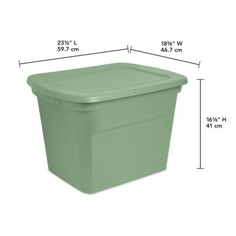 Sterilite Crisp Green 30-Gallon Storage Tote