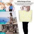 thumbnail image 4 of Lafuoo Yellow Lemon Leaves Pattern Single-Shoulder Shopping Bag, Hand-Held Storage Bag Suitable for Work and School, Unisex-One Size, 4 of 7
