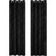 thumbnail image 1 of Juego de 2 Cortinas Opacas Sailing Aislamiento térmico Negro 132x274cm, 1 of 5