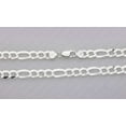 thumbnail image 3 of Mens .925 Sterling Silver Flat Figaro Link Chain Necklace 9MM - 22 inches #CH609s22, 3 of 7