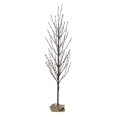 thumbnail image 1 of Brown Flat Base Christmas Tree with Warm White LED Lights, 3 ft., 1 of 1