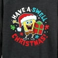 thumbnail image 3 of SpongeBob SquarePants - Have A Swell Christmas - Women's Lightweight French Terry Long Sleeve Shirt, 3 of 6
