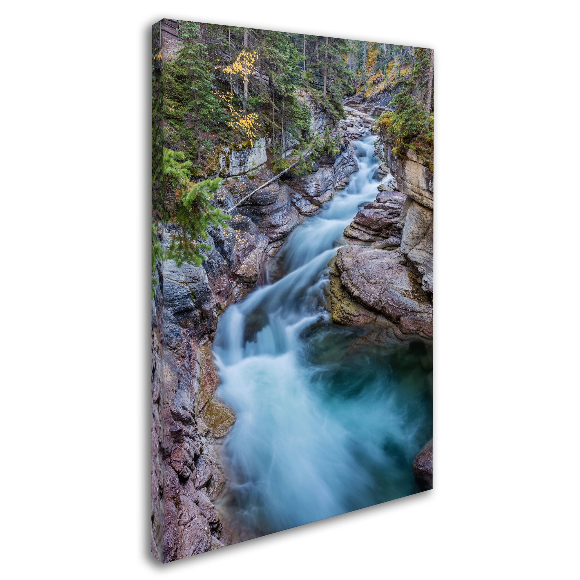 Trademark Fine Art 'Maligne River' Canvas Art by Pierre Leclerc