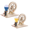 thumbnail image 4 of EXHUMKY 2 Sets Hand Held Crank Generator Power Generation Wood Assorted Color, 4 of 8