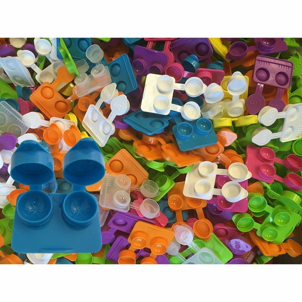 12Pack, Deep Well Fliptop Contact Lens Cases Assorted Colors