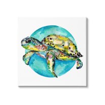 Marine Wildlife Sea Turtle Animals & Insects Graphic Art Gallery Wrapped Canvas Print Wall Art