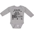 thumbnail image 3 of Inktastic So I'm Little, but I'm Gonna Be a Big Cousin Boys or Girls Long Sleeve Baby Bodysuit, 3 of 5