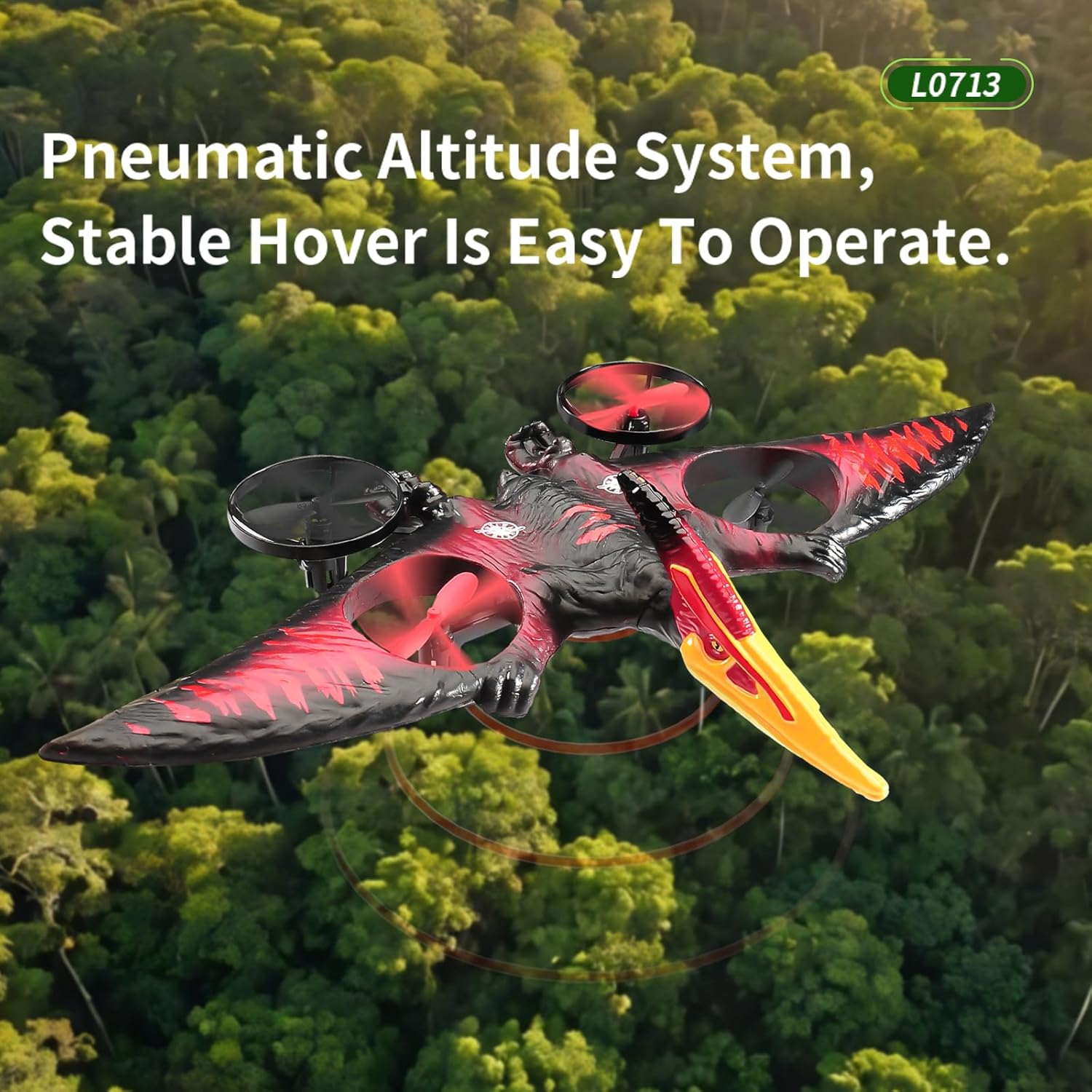 RC Plane Pterodactyl Dragon Easy to Fly Remote Controlled for Adults Red