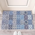 thumbnail image 2 of Bohemian Retro Purple Diamond Pattern (6) Welcome Doormat for Indoor/Outdoor Entrance Bohemian Retro Purple Diamond Pattern (6) Decoration Door Mat Kitchen Door Mat Bedroom Doormat 17x30 Inch, 2 of 6