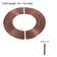 thumbnail image 2 of Uxcell 16.4 Feet Flat Aluminum Wire 18 Gauge Bendable Anodized Aluminum Wire Brown 2 Roll, 2 of 6