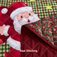 thumbnail image 4 of Colcha CHIXIN, tamaño king, de Papá Noel, 3 piezas, 4 of 7