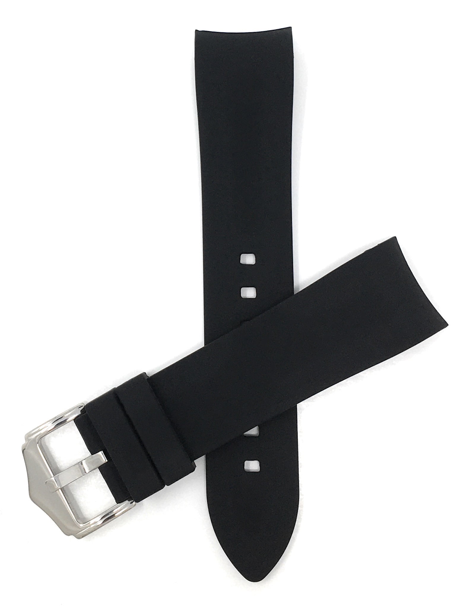 20mm Curved End Silicone Watch Bands Soft Rubber Replacement Watch Straps Waterproof