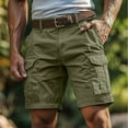 thumbnail image 5 of Cargo Shorts Men's Summer Casual Shorts Short Pants for Golf, Athletics, Running, Fishing, and Hiking, 5 of 5