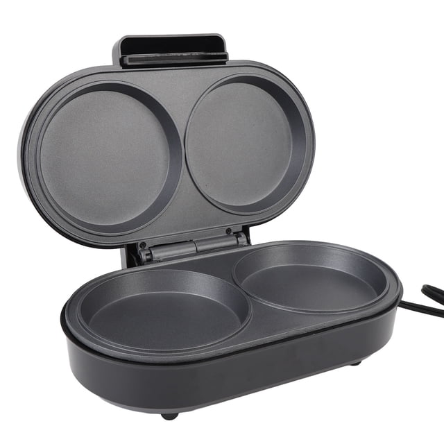 Relilla Del Fabricante De Panqueques Eléctricos, Sin Estrago Doble Mini Parrilla Con Calefacción Rápida De 850w, Bocadillos Para