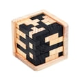 thumbnail image 1 of Brain Teaser Puzzle Cube Wooden Puzzles T Shaped L Puzzle Educational Toy For Kids And Adults, 1 of 1