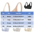 thumbnail image 2 of Ovbmpzd Wireless Bras for Women Triangle Seamless Push Up Bra Smoothing Padded Beige Bra for Women, 2 of 6