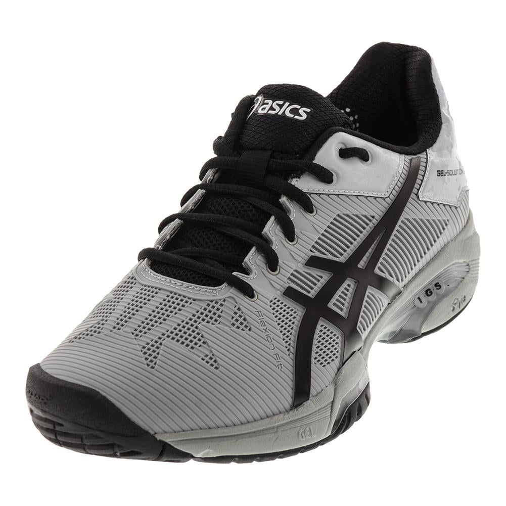 Asics Men`s Speed 3 Tennis Shoes Mid and Black ( 6 ) -