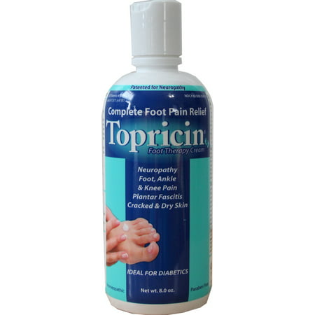 Topricin Foot Pain Relief Cream, 8 Oz