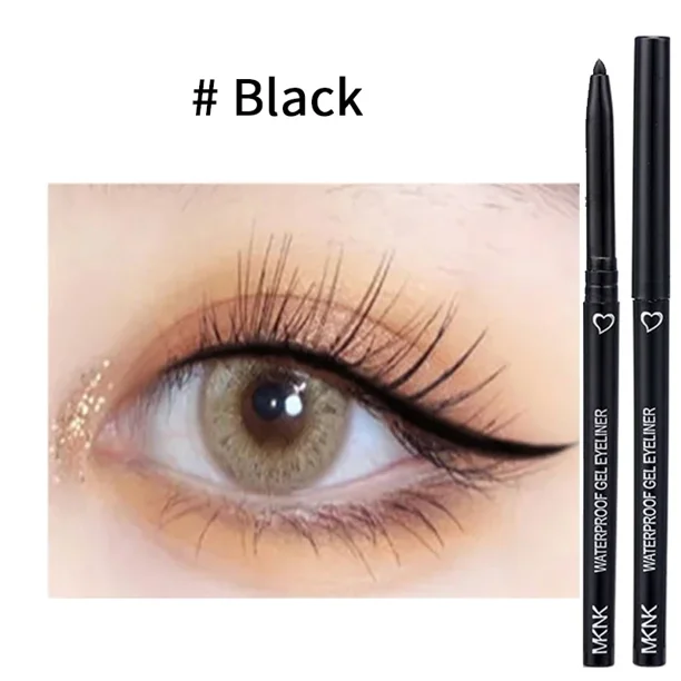 Lápiz de Gel delineador de ojos resistente al agua, delineador de ojos azul y marrón, suave, fácil de usar, lápiz corrector mate, maquillaje de ojos duradero, cosmético