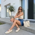 thumbnail image 4 of Cushionaire Graff Mary Jane Shoes for Women, Woven Ballet Flats with Adjustable Buckle Strap, Lightweight Slip On Shoes, 4 of 15