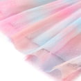 thumbnail image 5 of WOLLED Kids Toddler Girls Cotton Dresses Crewneck Mesh Princess Dress for Baby Short Sleeve Casual Sundress Dresses for 2-8 Years, 5 of 9