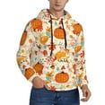 thumbnail image 2 of Salouo Pumpkin Fall Pears Pattern Men's Fall Hoodie Sweatshirt,Sport Hoodie with Pockets for Men Pullover Casual Hooded Sweatshirt-X-Large, 2 of 7