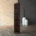 Furniture of America Transitional 5Shelf Wood Corner Display Stand by