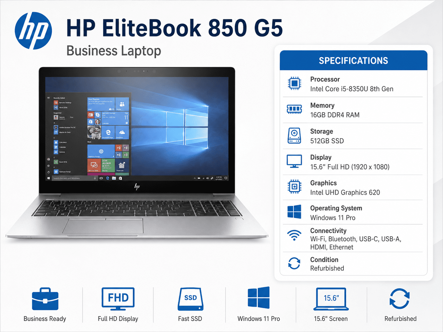 HP Elitebooks with Intel Core I5 Laptops for Home