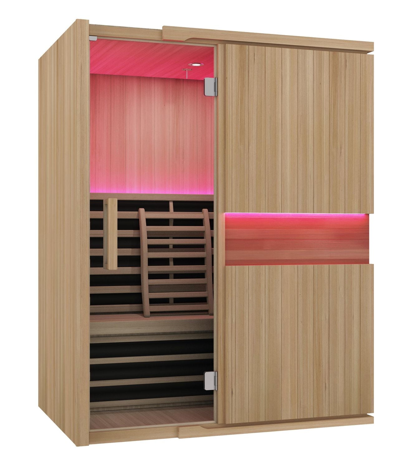 Blisspod 3-Person Full Spectrum Sauna Hemlock Low EMF, 7 Far Infrared & Red Heater & Chromotherapy