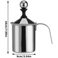 thumbnail image 5 of Espumador de Leche de Acero Inoxidable con Doble Malla 400ml JM, 5 of 5