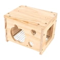 thumbnail image 2 of Casa de madera para pájaros para interior de jaula, nido de invierno, caja nido decorativa de madera para periquitos, cotorras, agapornis, pinzones y, 2 of 9