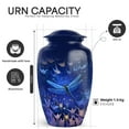 thumbnail image 2 of Yatskia Purple Dragonfly Cremation Urns for Human Ashes Adult Man, Decorative Urns for Adult Ash, Small Burial Urn for Ashes for Women, (Classic 10 Inch and 3 Inch), 2 of 8