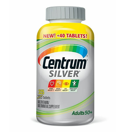 Centrum Silver Adult 50+ Multivitamin, 325 Ct (Best Deal On Vitamix 5200)
