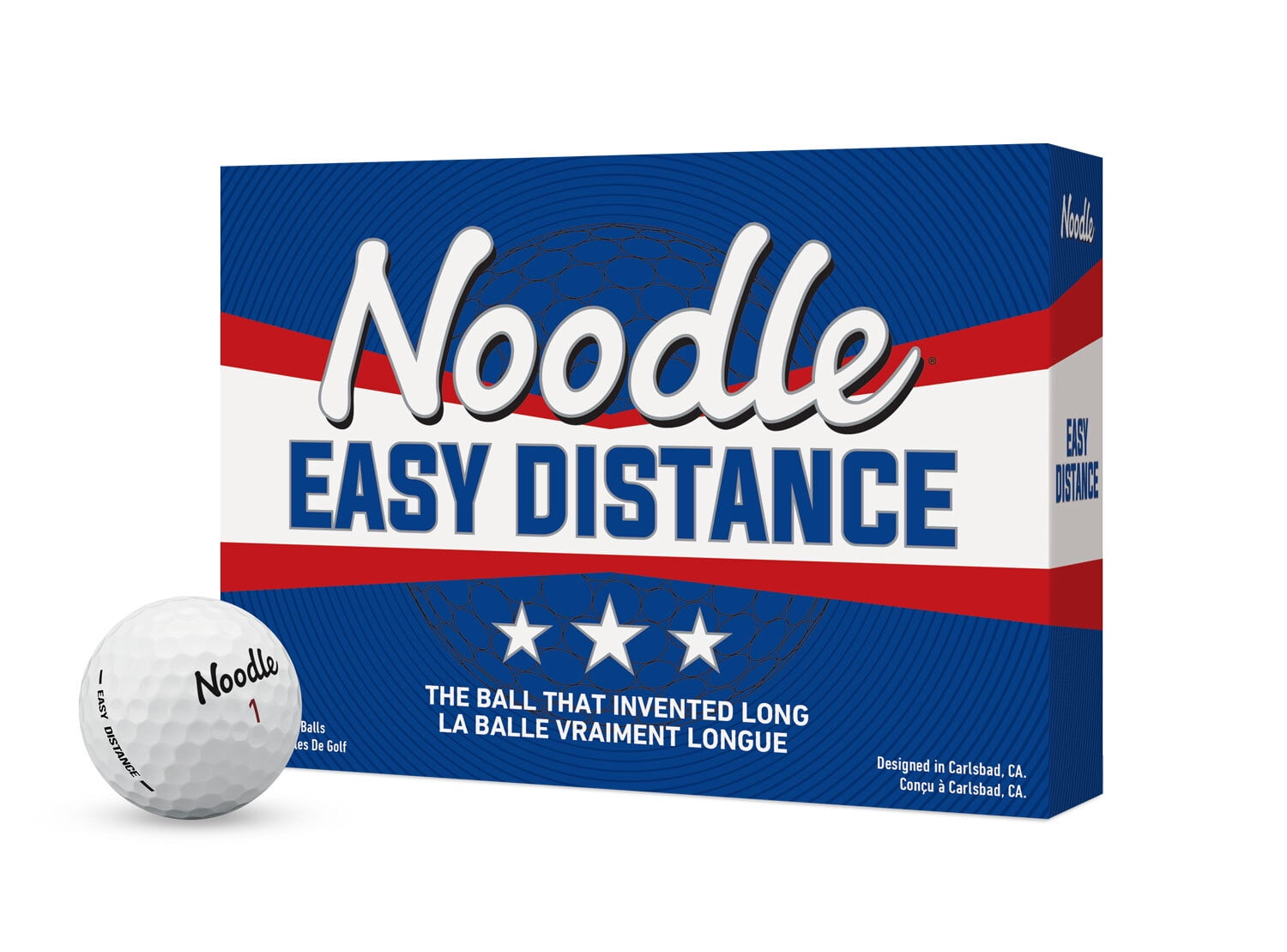 (4 pack) Noodle Easy Distance Golf Balls 12pk, White