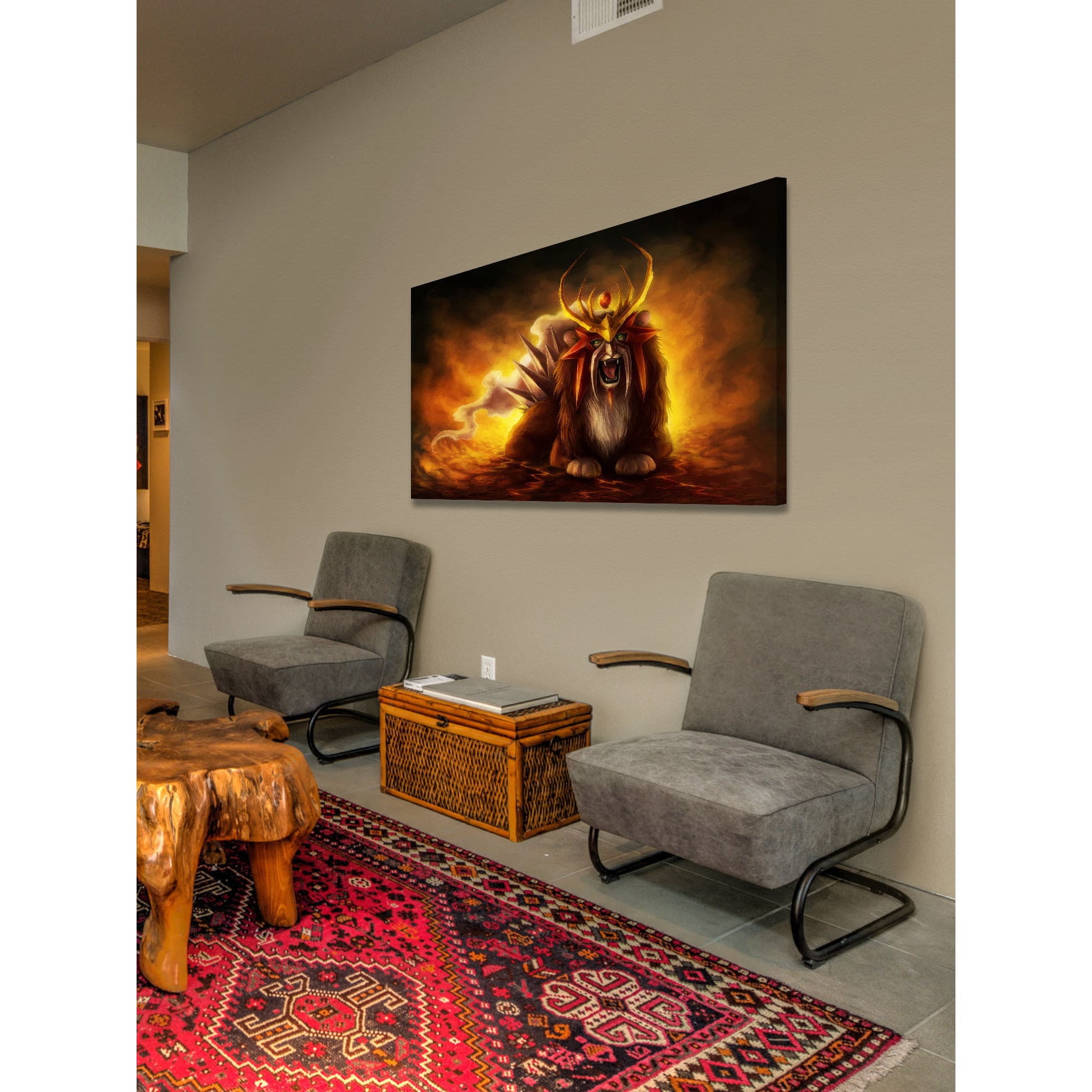 Marmont Hill "Entei" Painting Print on Canvas