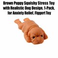 thumbnail image 3 of Brown Puppy Squishy Stress Toy with Dog Design, 1-Pack, for Relaxation Relief, Squeeze Toy, 3 of 3