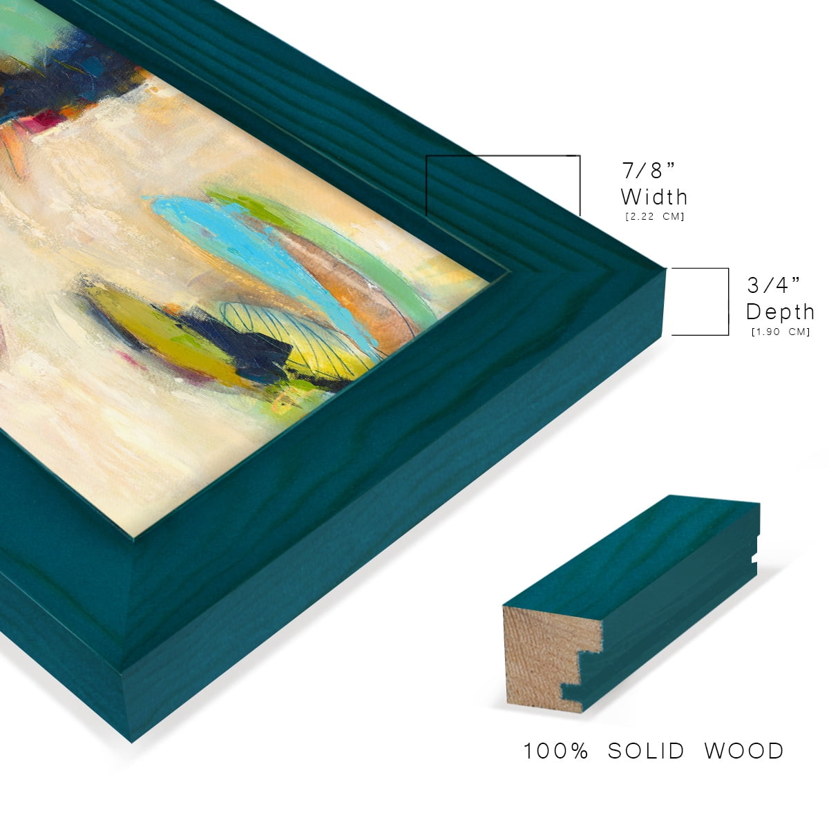 It All Adds Up - Framed Print w/glass - Ocean Blue