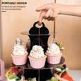 thumbnail image 4 of Muyoka Soporte para cupcakes de 3 niveles, negro Muyoka Hogar, 4 of 7