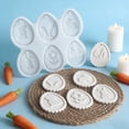 thumbnail image 4 of BotaniNest Cavities Silicone Mould Easter Silicone Moulds Casting Moulds Easter For Rabbits Pendant Epoxy Resin Casting Mould Rabbit Casting Mould Easter, 4 of 4