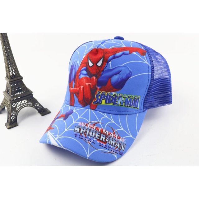 Disney-gorra de béisbol de Spiderman para niño y niña, gorro de malla para el sol, ajustable, Hip Hop, regalo, Snapback de 3 a 8 años Fivean unisex