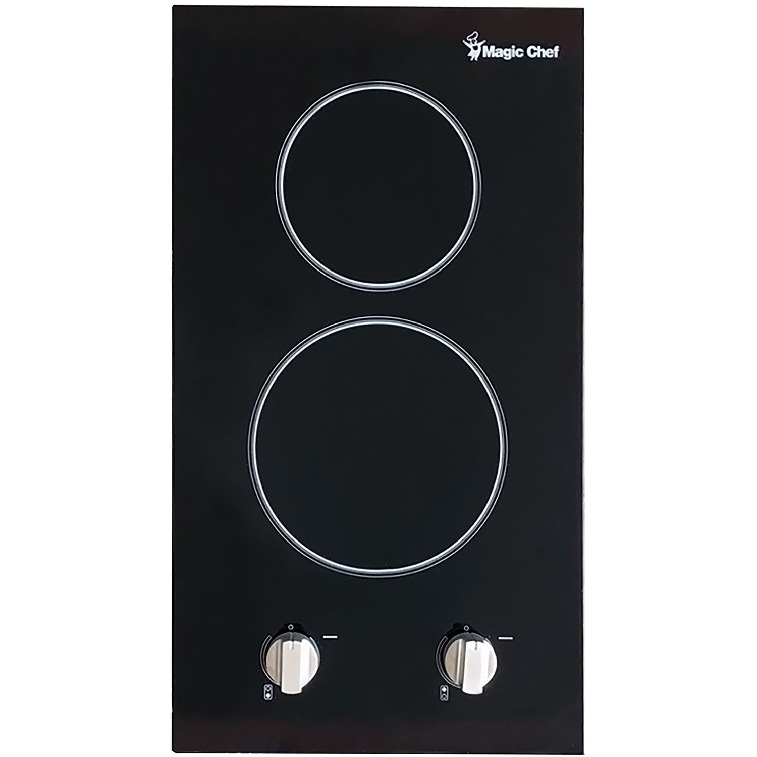 Magic Chef 12-In. 120V Built-In Electric Radiant 2-Burner Cooktop