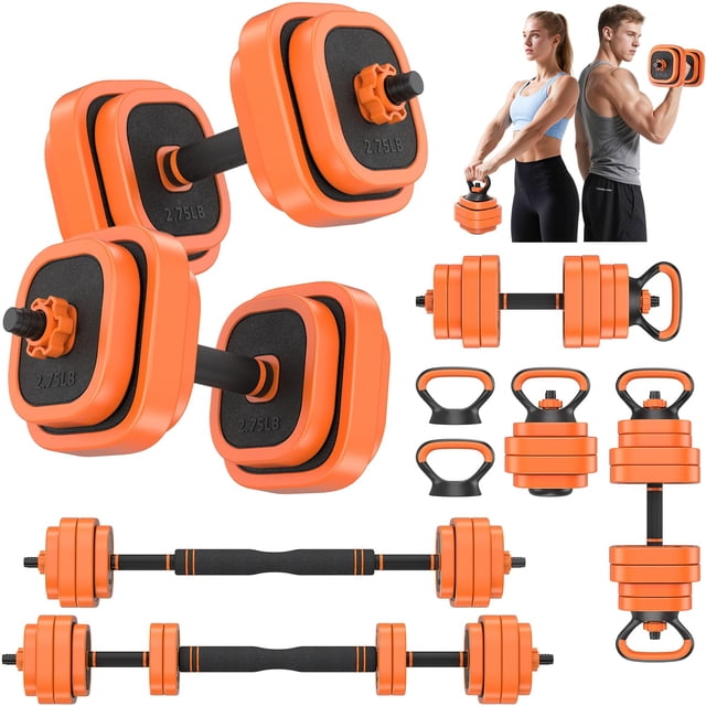 Set de mancuernas ajustables Rendpas 45/65/85 lb 4 en 1