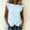 (New10)Blue, variant on Womens Plus Size Tops Casual Loose Fit Tunic Shirts Elastic Gathered Puff 3/4 Sleeve Summer Blouse Crew Neck Breathable Tops for Office Daily