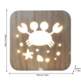 thumbnail image 3 of DPTALR Wood 3D Three-dimensional Night Light Animal Decoration Atmosphere Gift Light, 3 of 4
