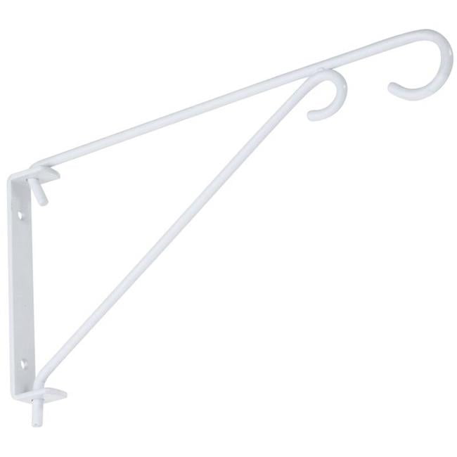 9 in. Swivel Hanging Plant Bracket N274779, White